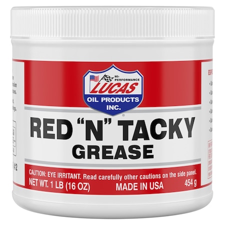 Lucas Oil Lucas Oil Products Red "N" Tacky Red Lithium Grease 16 oz 10574